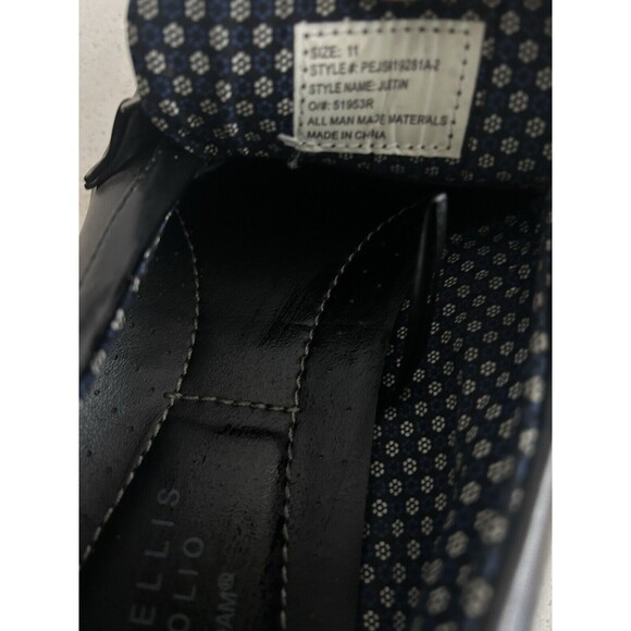 Perry Ellis Black Loafers Slip On Men's Size 11 Justin Portfolio Dress Shoes - Picture 15 of 15